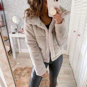 NWT Abercrombie & Fitch Faux Mini Puffer